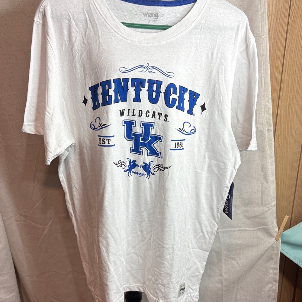Wrangler Kentucky Wildcats White and Blue T-Shirt